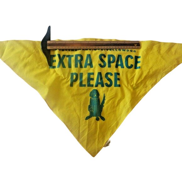 Dog Bandana Scarf Yellow Dog Extra space Open Space Routt County Colorado - Picture 7 of 11